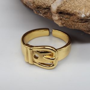 Belt Band Contemporary GG Belt Neiman Marcus Ring 14 kt Gold Adjustable Ring